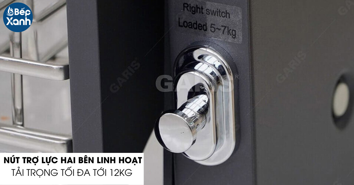 Giá bát đĩa nâng hạ Garis GL06.60C nút trợ lực linh hoạt