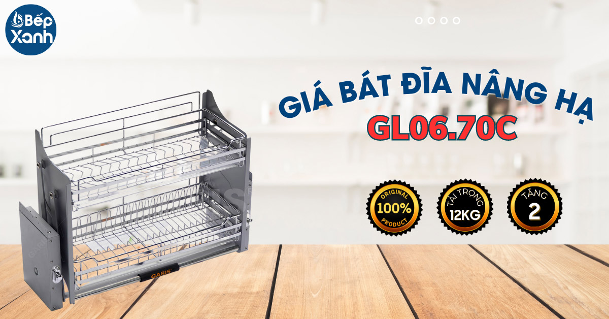 Giá bát đĩa nâng hạ Garis GL06.70C