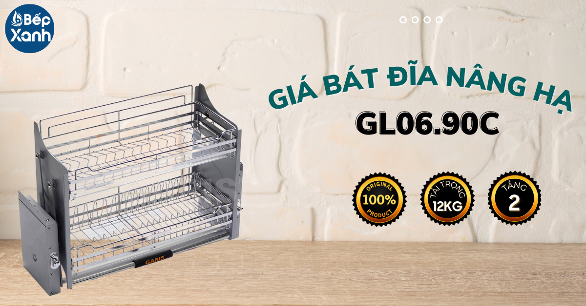 Giá bát đĩa nâng hạ Garis GL06.90C
