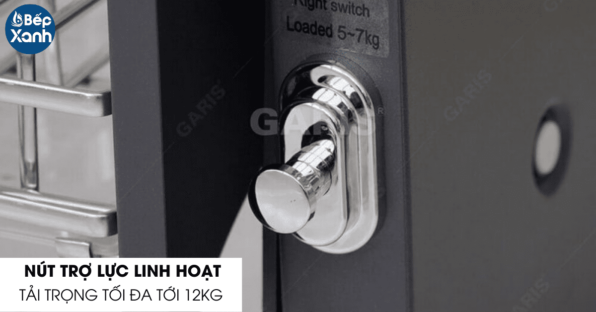 Kệ bát đĩa nâng hạ Garis ML06.80V nút trợ lực linh hoạt