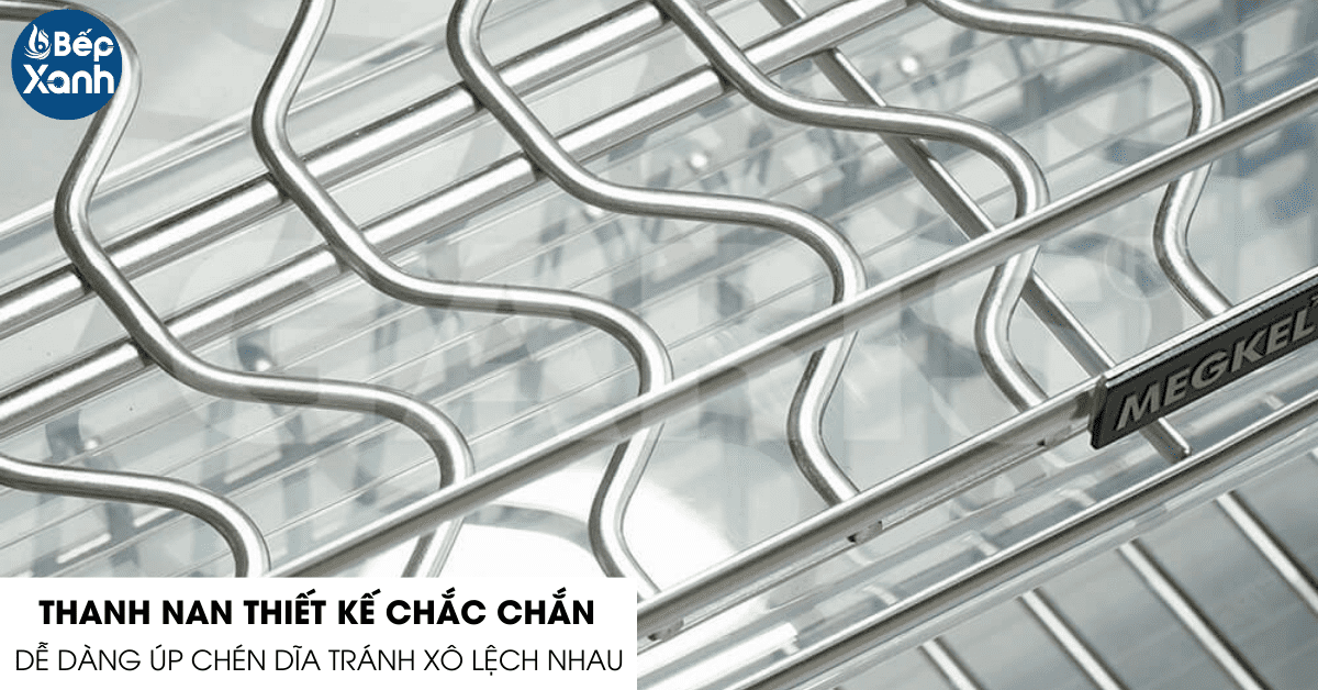Kệ bát đĩa nâng hạ Garis ML06.80V thanh nan dễ úp tô