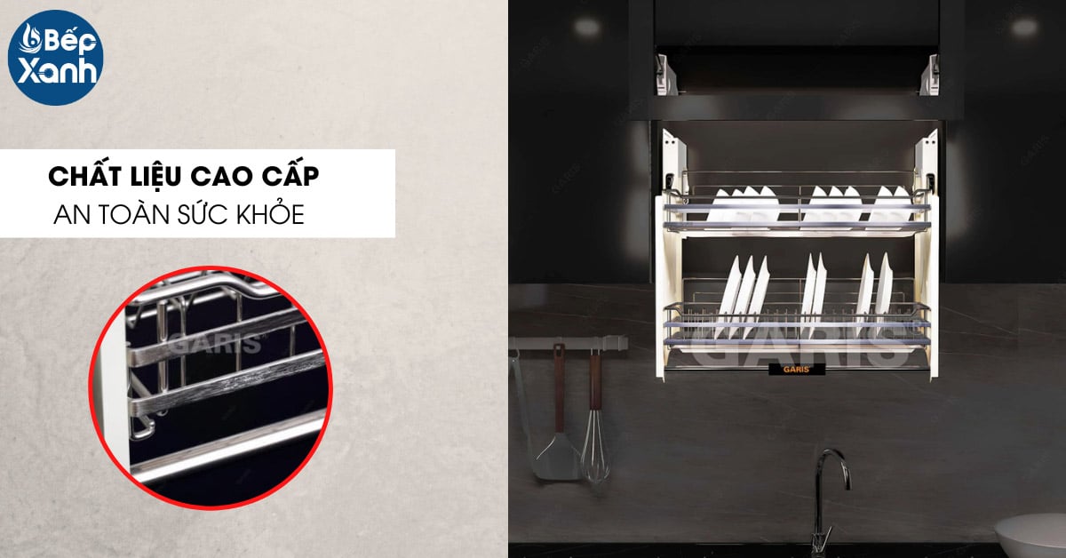 giá bát đĩa nâng hạ Garis GL06.90E chất liệu cao cấp