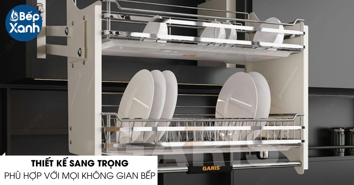 giá bát đĩa nâng hạ Garis GL06.90E thiết kế sang trọng