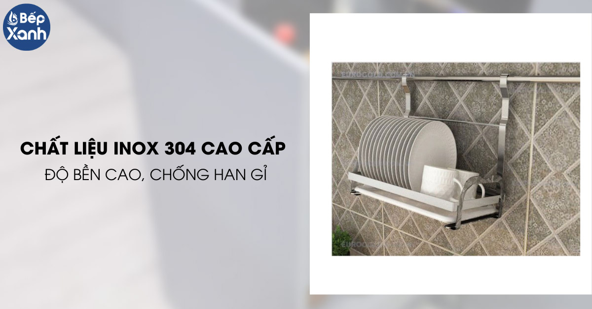 Giá để đĩa treo ngoài Eurogold EV88 chất liệu inox 304