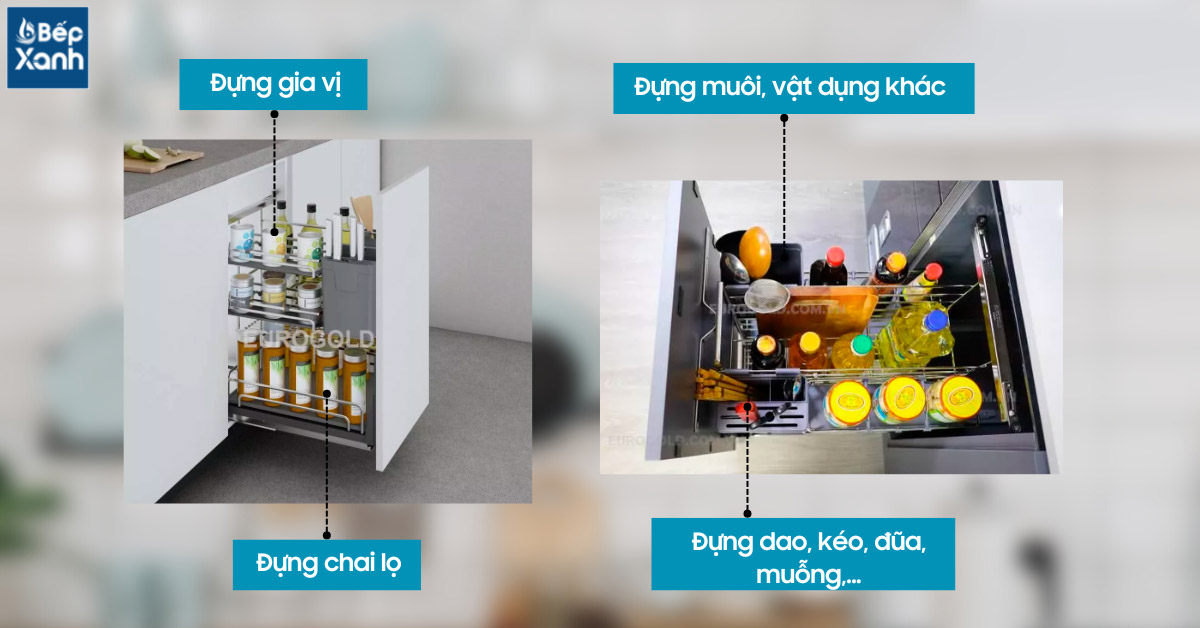 Thiết kế đa năng lưu trữ được nhiều vật dụng
