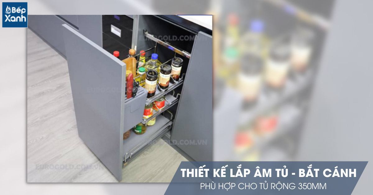 Thiết kế lắp âm tủ hiện đại