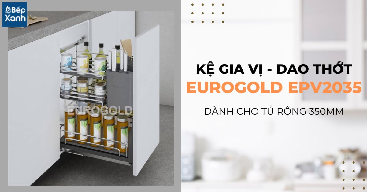 Giá dao thớt gia vị nan Oval Eurogold EPV2035