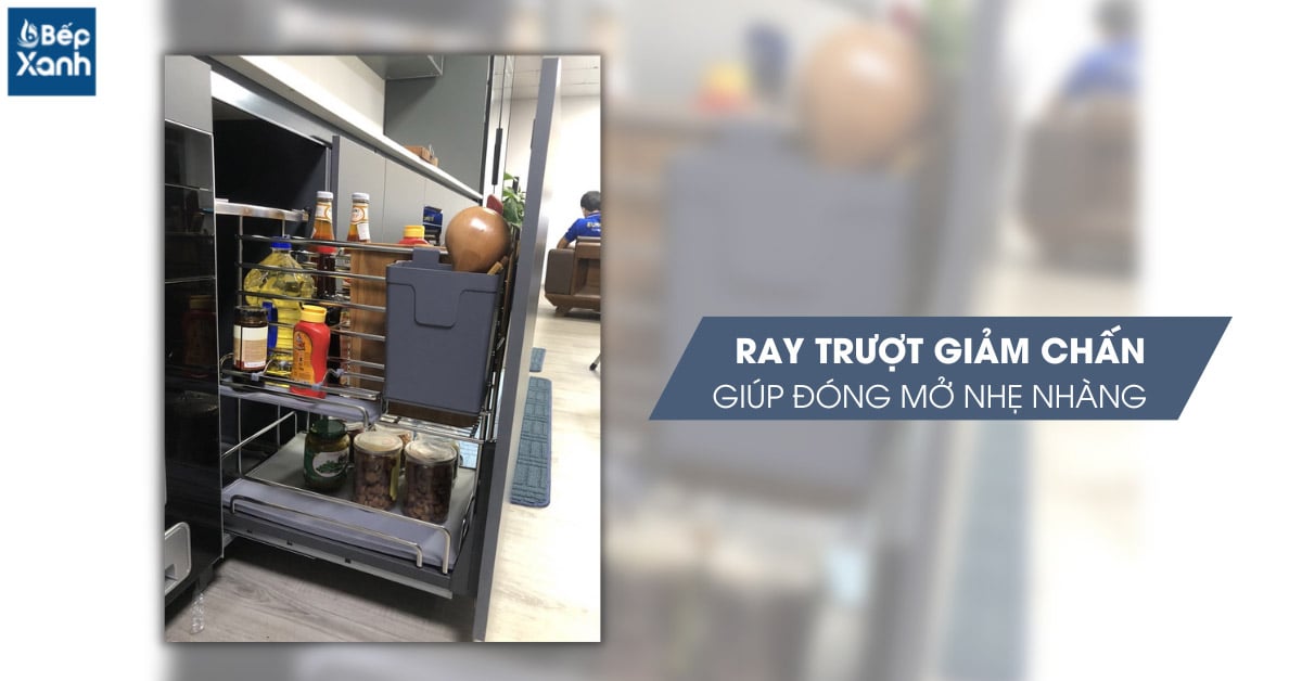 Ray trượt giảm chấn chuyển động nhẹ nhàng