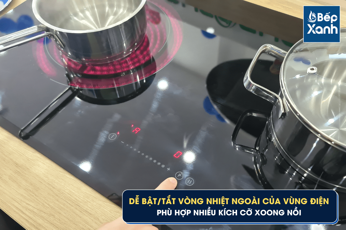 Bật/tắt vòng nhiệt của vùng hồng ngoại