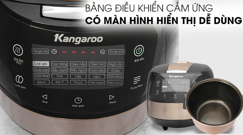 Bảng điều khiển - Nồi cơm điện tử Kangaroo 1.8 lít KG18DR8 Bảng điều khiển - Nồi cơm điện tử Kangaroo 1.8 lít KG18DR8