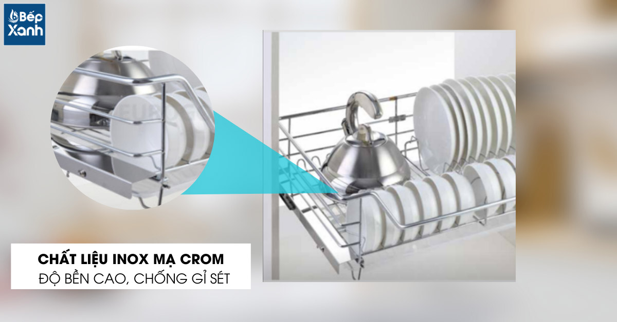 Độ bền cao với inox 201 mạ crom