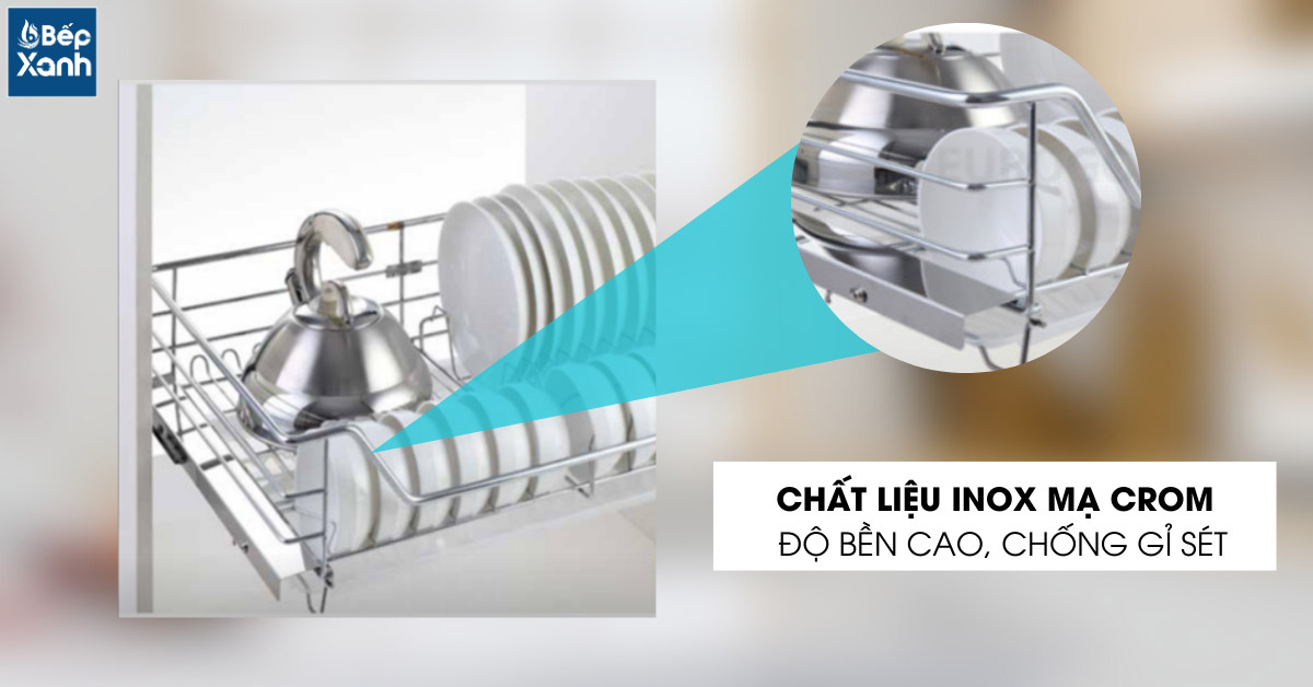 Độ bền cao với inox 201 mạ crom