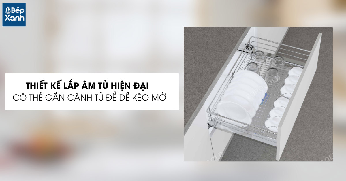 Lắp âm tủ dưới tiết kiệm diện tích hơn
