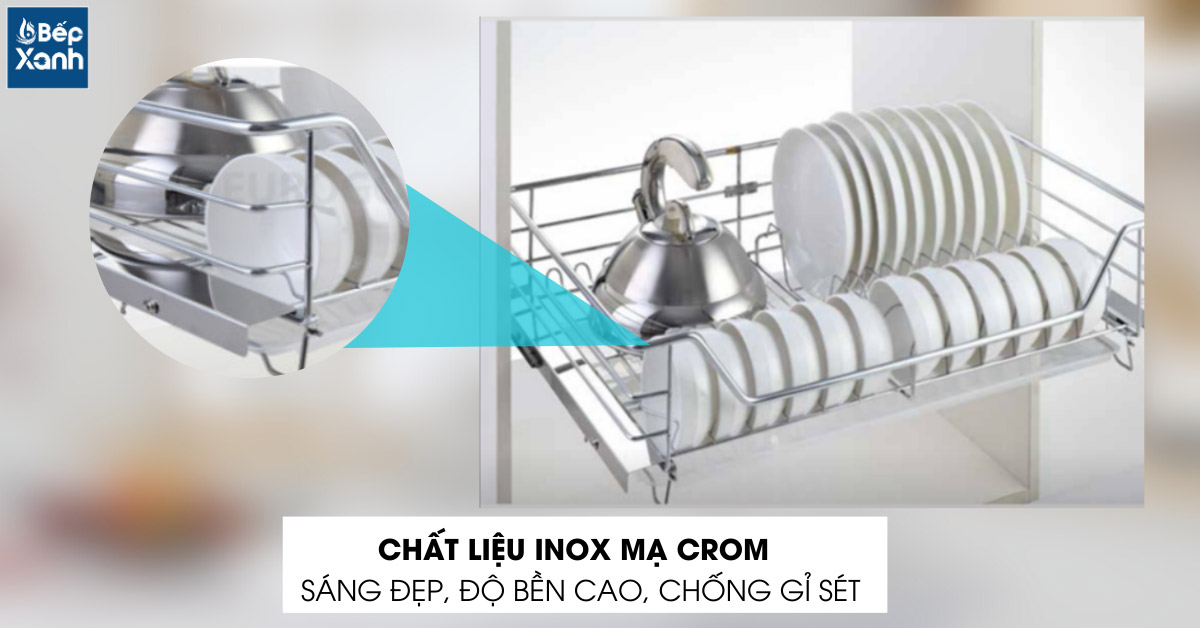 Độ bền cao với inox 201 mạ crom