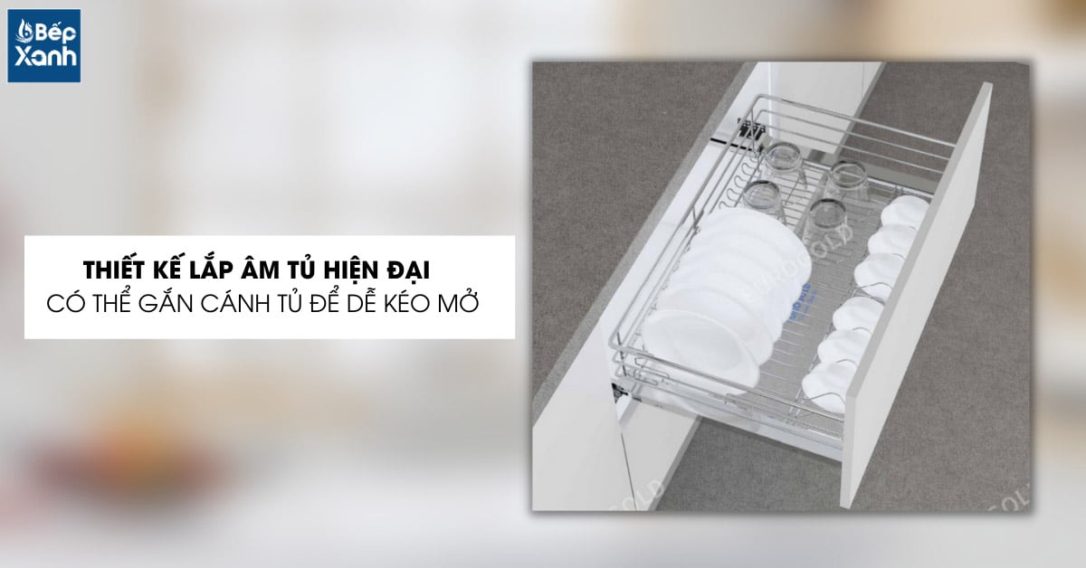 Lắp âm tủ dưới tiết kiệm diện tích hơn