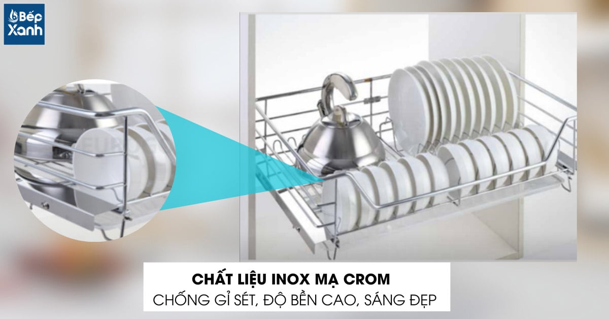 Độ bền cao với inox 201 mạ crom