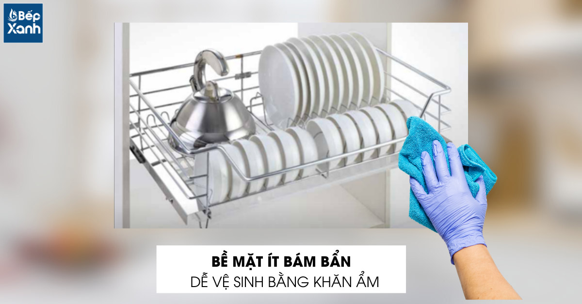 Kệ chén EG6260 inox nan tròn dễ vệ sinh