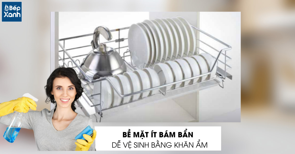 Kệ chén EG6280 inox nan tròn dễ vệ sinh