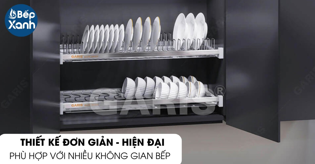 Kệ chén cố định Garis GB04.90E thiết kế đơn giản
