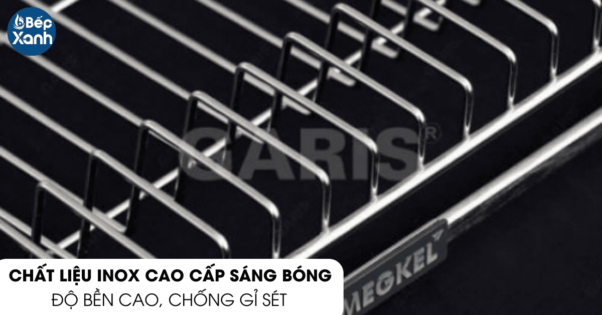 Kệ bát đĩa cố định Garis MB04.90E chất liệu Inox cao cấp