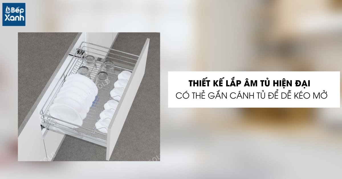 Lắp âm tủ dưới tiết kiệm diện tích hơn
