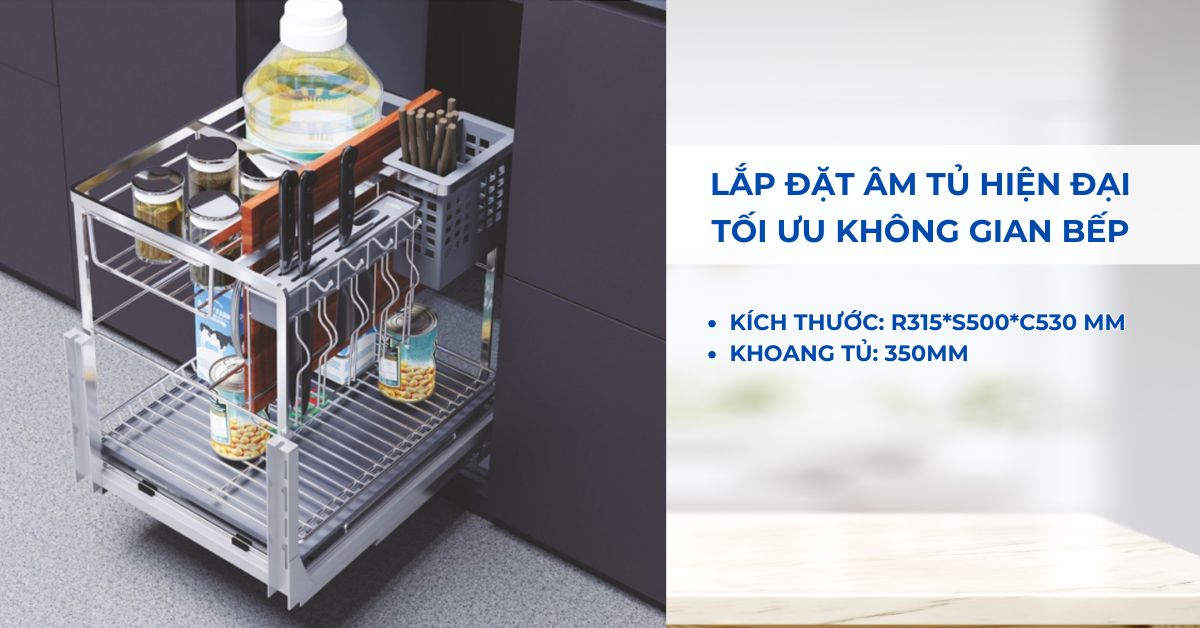 Kệ đựng dao thớt GC304-35 cho tủ 350mm