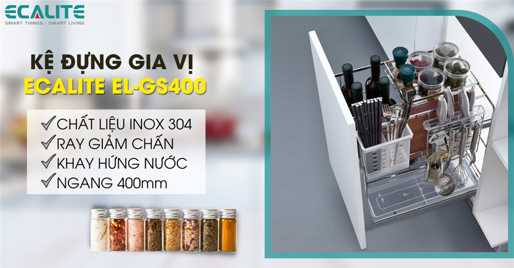 Kệ gia vị Ecalite EL-GS400
