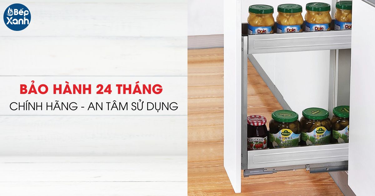 Kệ đựng gia vị inox hộp tủ 400 Grob GH-40B bảo hành 2 năm