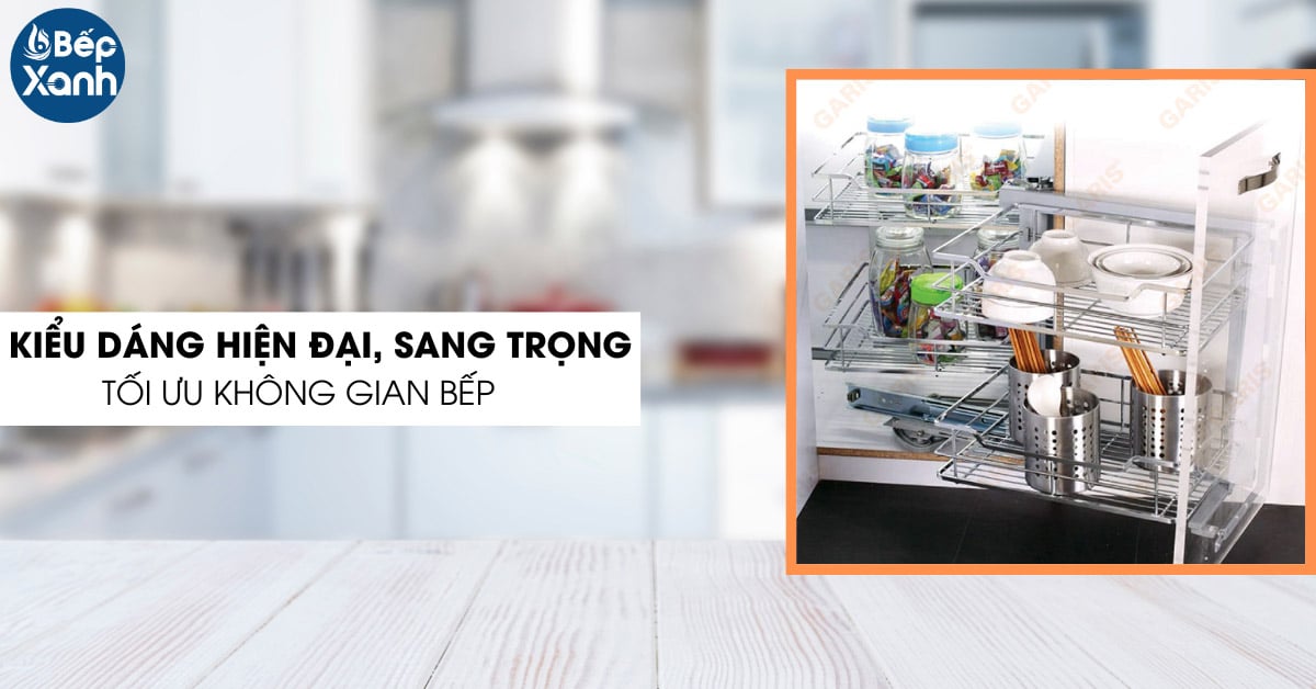 Kệ góc nan vuông Garis GC02C.45L/R kiểu dáng hiện đại