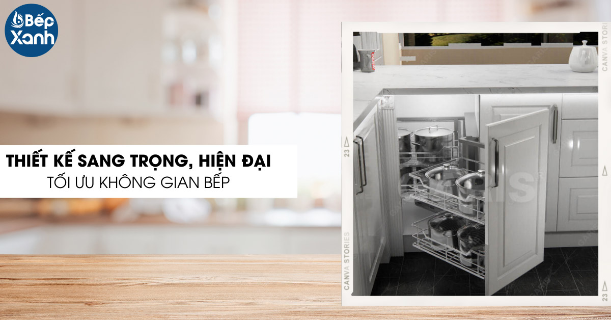 Kệ góc liên hoàn Garis MC02E.45L-R thiết kế hiện đại