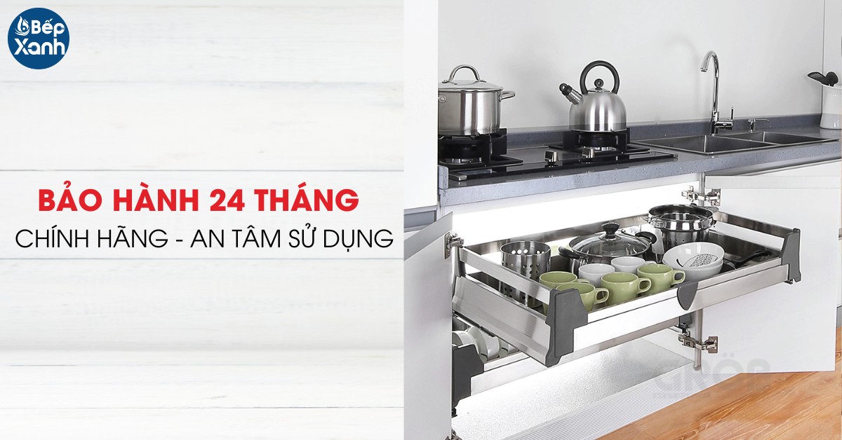 kệ xxong nồi inox hộp Grob Box60 b��o hành 2 năm