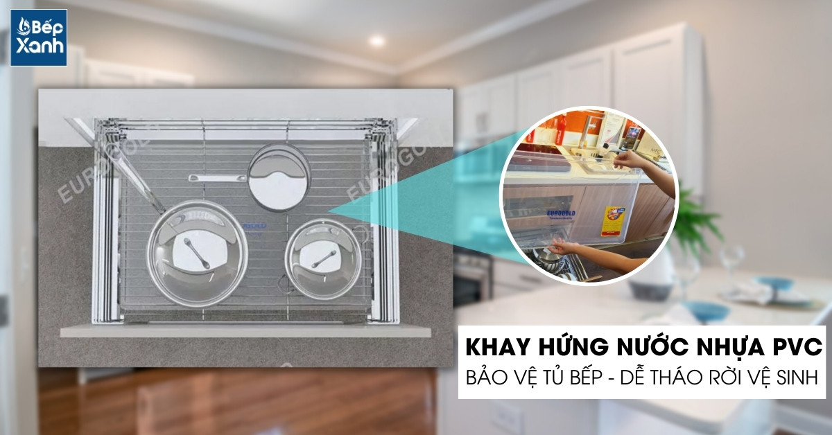 Khay hứng nước có thể tháo rời dễ dàng