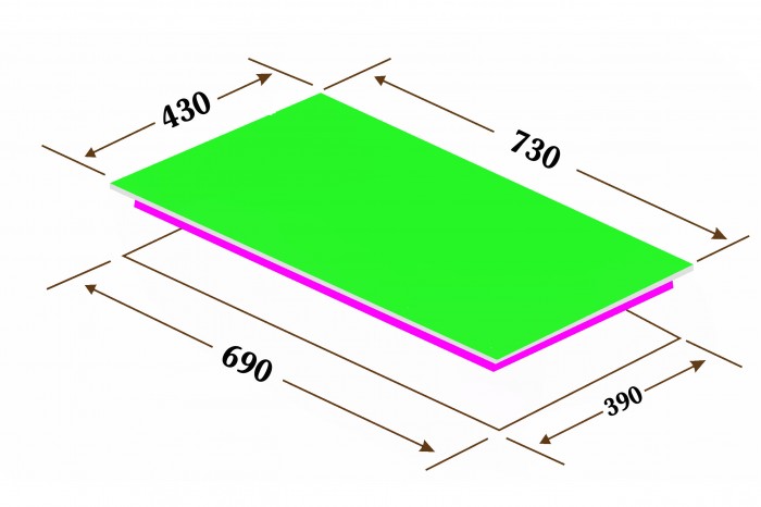 Kích thước Bếp từ Canzy CZ-TL869D