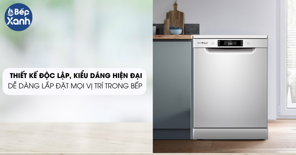 Máy rửa chén bát Eurosun SMS56EU05E thiết kế độc lập
