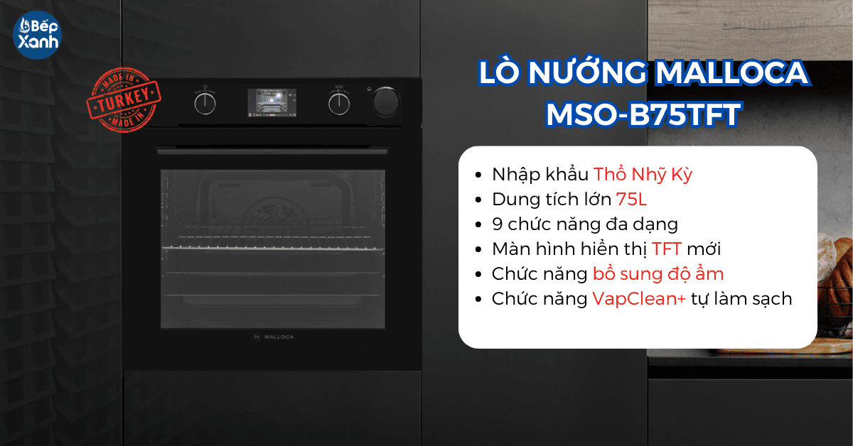 Lò nướng âm tủ Malloca MSO-B75TFT
