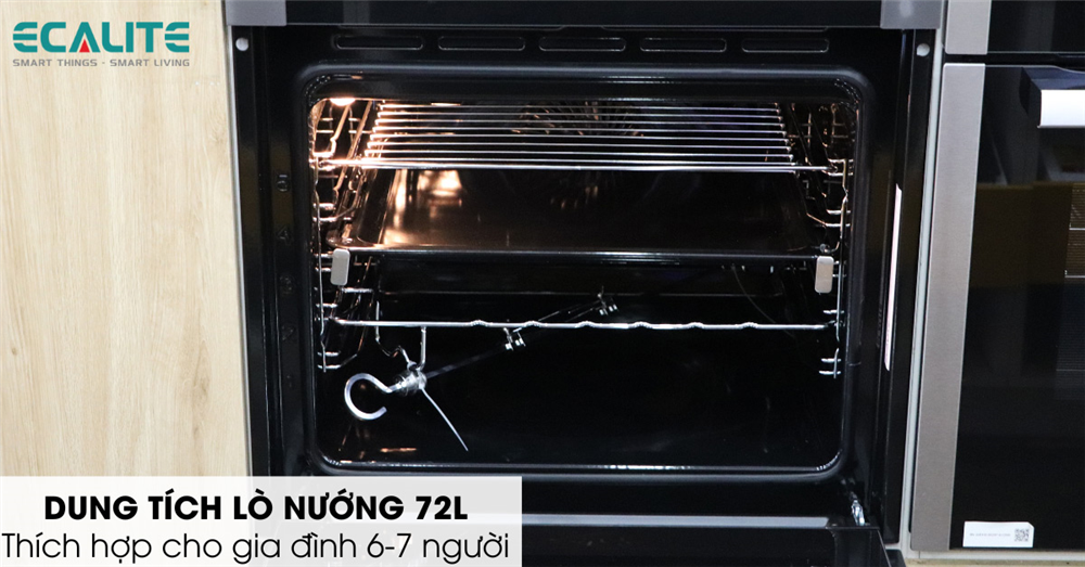 Dung tích lò lên đến 72L 