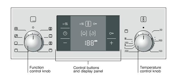 bảng điều khiển của Lò nướng BOSCH HBA512ES0 |Serie 4