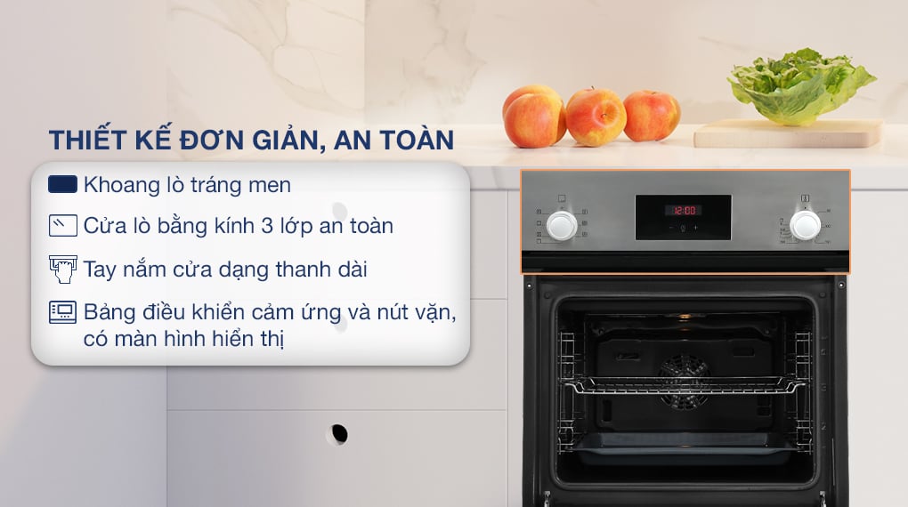 Lò nướng âm Bosch HBF113BR0A - Thiết kế Lò nướng âm Bosch HBF113BR0A - Thiết kế