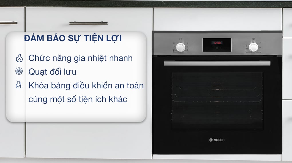 Lò nướng âm Bosch HBF113BR0A - Tiện ích Lò nướng âm Bosch HBF113BR0A - Tiện ích