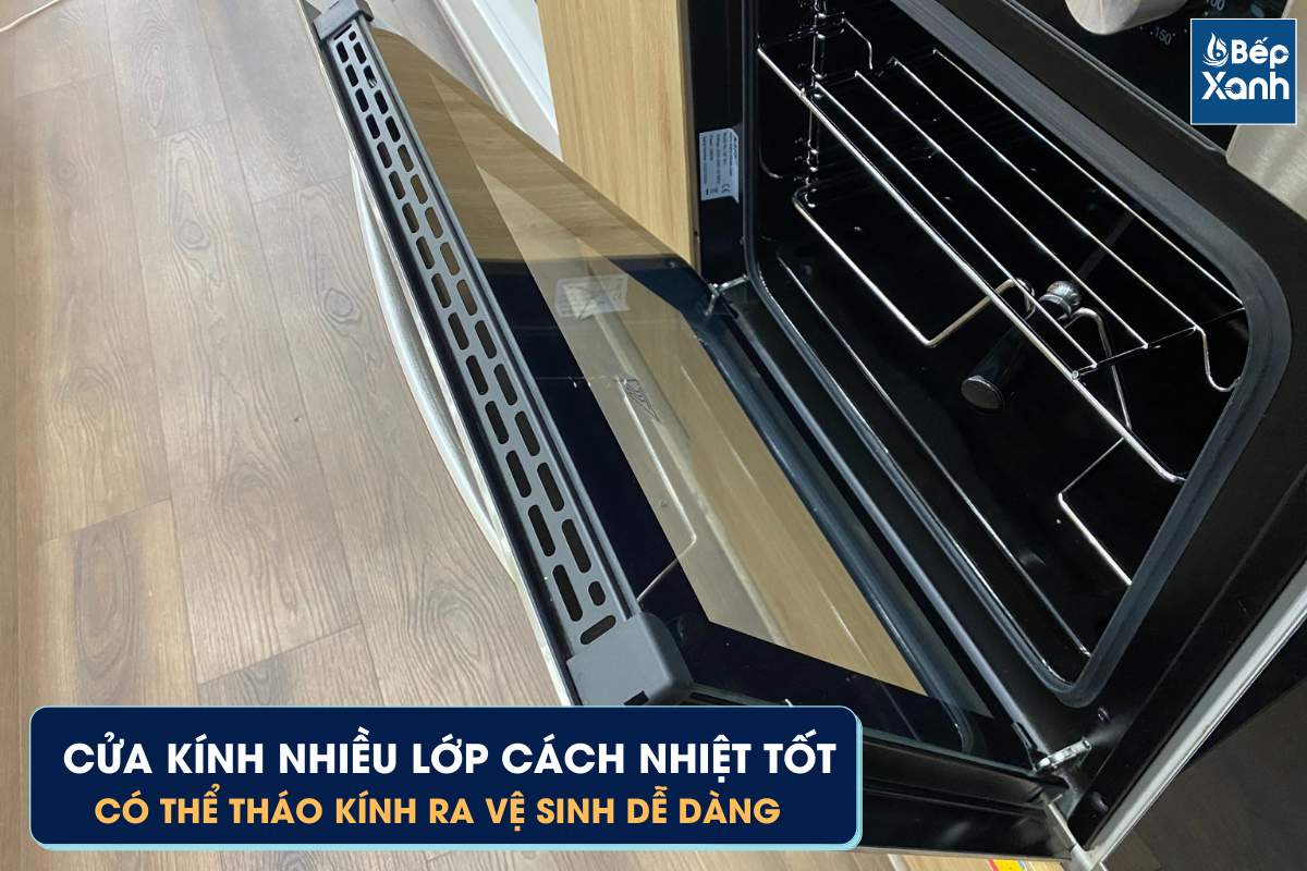 Cửa kính lò EOB2100COX cách nhiệt tốt