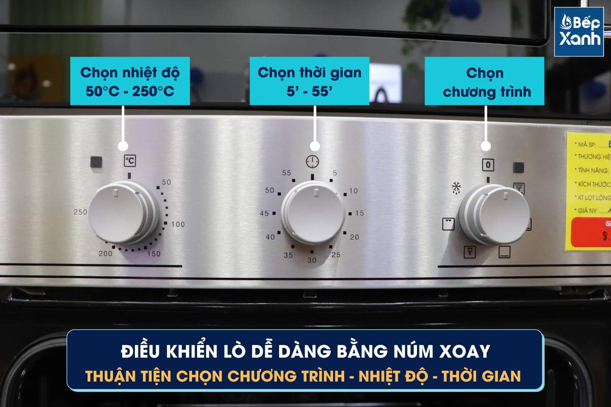 Bảng điều khiển lò nướng âm tủ Electrolux