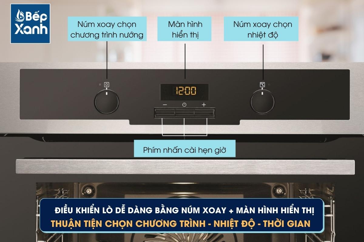 Bảng điều khiển lò nướng âm tủ Electrolux