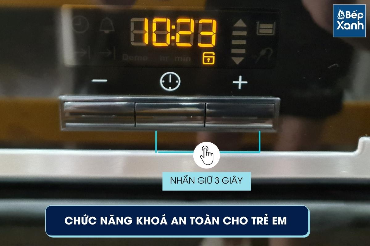 Chức năng khoá an toàn lò nướng