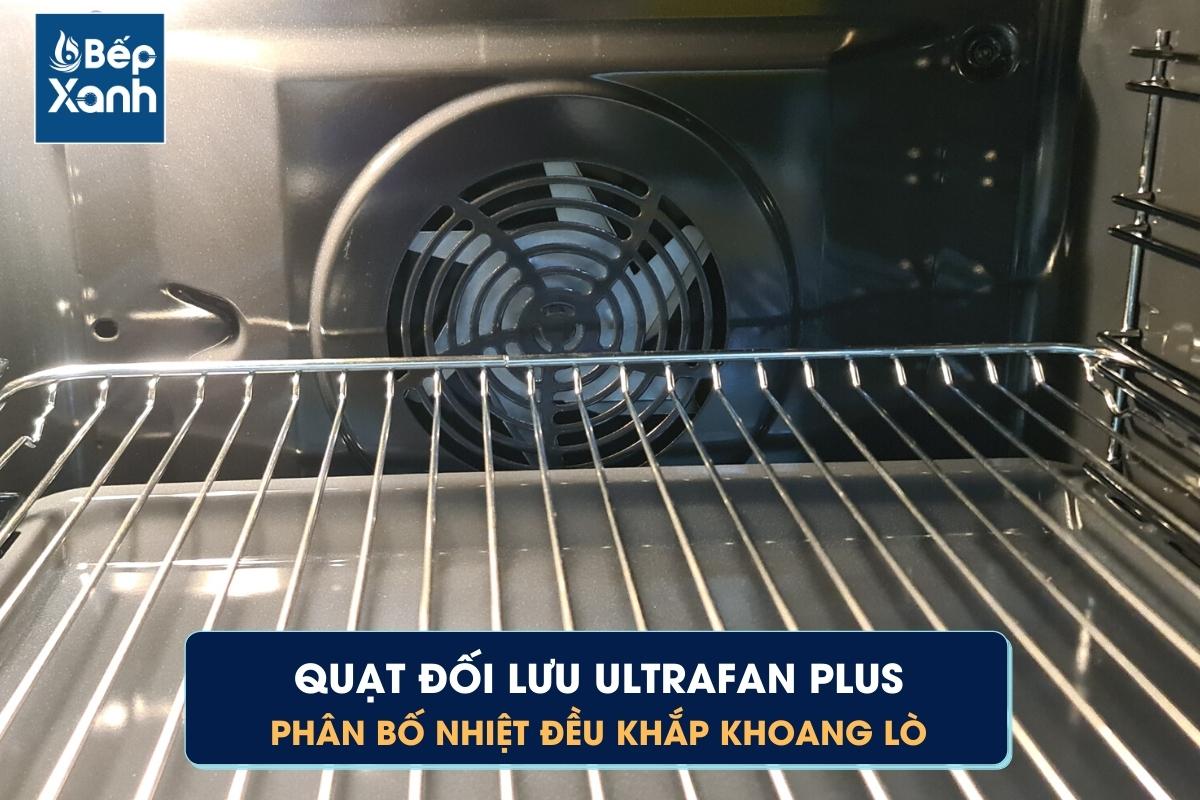 Quạt đối lưu bên trong lò âm tủ