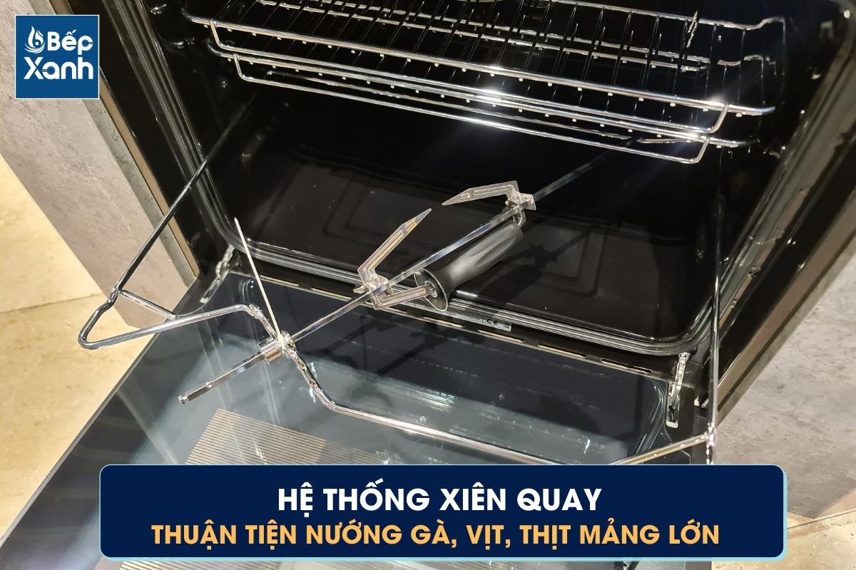 Hệ thống xiên quay bên trong lò