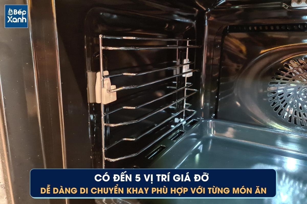 Dễ di chuyển phụ kiện nướng với 5 vị trí