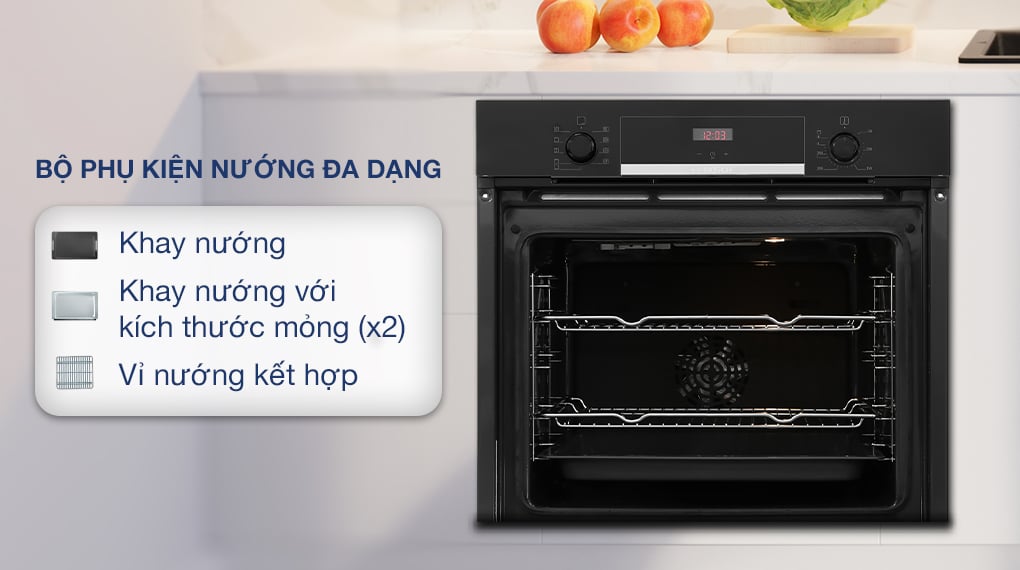 Lò nướng âm Bosch HBS534BB0B 71 lít - Bộ phụ kiện nướng Lò nướng âm Bosch HBS534BB0B 71 lít - Bộ phụ kiện nướng