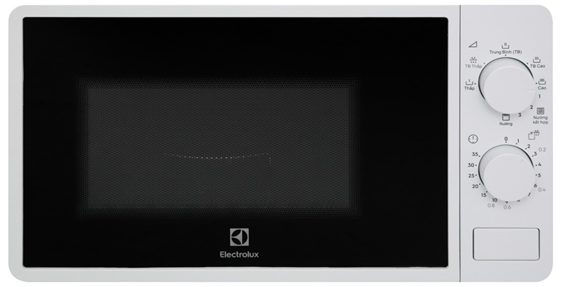 Màu trắng đen thanh lịch, sang trọng - Lò vi sóng Electrolux EMG20K38GWP 20 lít