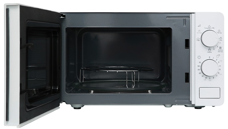 Cửa kính sáng bóng, khoang lò bằng thép phủ sơn chống dính - Lò vi sóng Electrolux EMG20K38GWP 20 lít