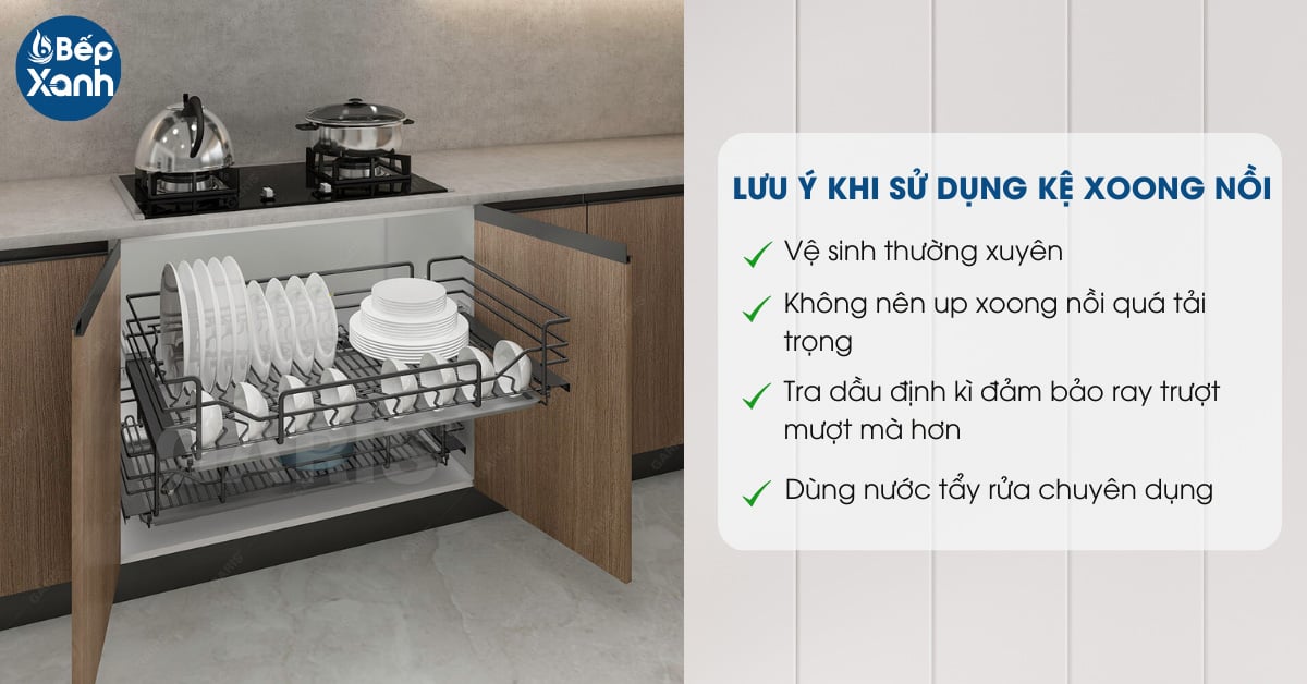Lưu ý kh sử dụng kệ xoong nồi Lưu ý kh sử dụng kệ xoong nồi